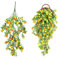 wocpvm 2 Piezas de 75 cm de Plantas Artificiales Colgantes Flores Colgantes Artificiales Plantas Colgantes Hiedra Artificial para Oficina, Hogar, Fiesta, Decoración de Bodas (Amarillo)