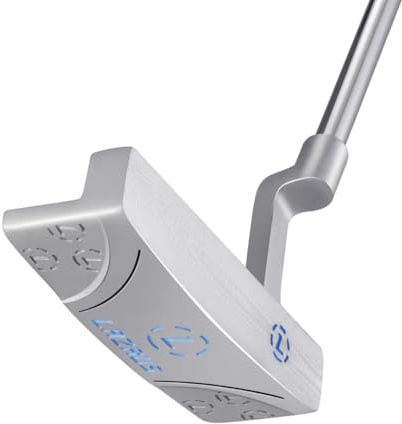 LAZRUS Premium Golf-Putter für Damen und Herren mit Kopfbedeckung - Einfache Ausrichtung und Ballkontrolle für besseres Putting - Rechts- und Linkshänder Golfschläger Schläger oder Blade Putter