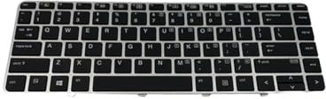 mophrati Notebook Tastaturen Eingabegerät No Point Stick Office Tastatur Laptop Keypads Ersatz für EliteBook 840G3 US
