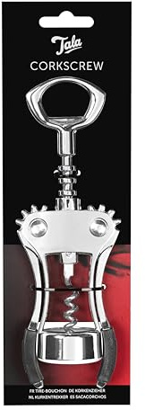 Tala Sacacorchos de ala de grado profesional, diseño tradicional, sacacorchos de ala resistente para una apertura rápida y fácil de botellas de vino con abridor de botellas de cerveza integrado