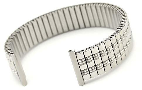 Sulla Rowi 18 mm Fixoflex S dragband L316 rostfritt stål klockband tillverkad i Tyskland originalförpackning