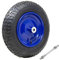 Bakaji Luftbereifung für Schubkarren, Gummi, 4 Schichten, 3,50 – 8 Lauffläche, Durchmesser 35 cm, Breite 9 cm, Stahlfelge mit 170 mm Achse, inklusive Ersatzräder