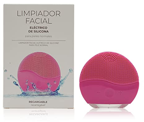Limpiador Facial Electrico Silicona. Cepillo Masajeador. Para Rutina de la Cara y Skincare. Anti-envejecimiento. Suaviza la Piel y Reafirma. Resistente al Agua.