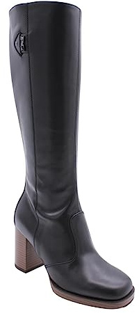 Nero Giardini I205750D Stivali Donna in Pelle - Nero 38 EU