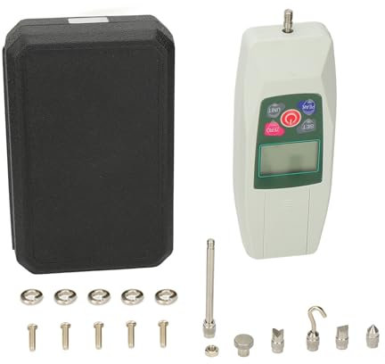 Digital Force Gauge Portable 500N 50kg 110bf 1800Oz 4 Units High Accuracy Push Pull Dynamometer Tension Pressure Tester Thrust Compressed Load Meter Destructive Tests