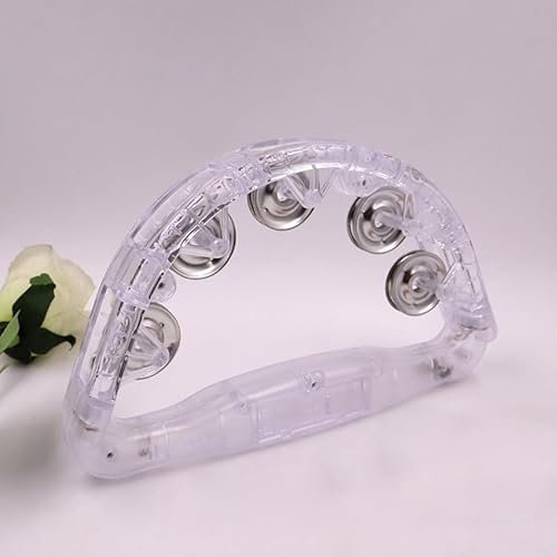 2 Stück Tamburin LED Hand Percussion Halbmond Tamburin für (Wie gezeigt)