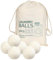 Lot de 6 balles de séchage réutilisables en laine de mouton - Pour sèche-linge - Adoucissant naturel - Avec sac de rangement