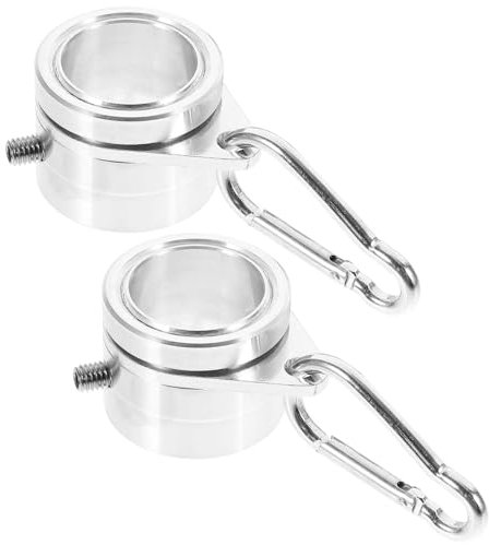 MWAHJU Anilla para Asta Anillos de asta de Bandera de aleación de Aluminio, Anillos de Montaje giratorios for asta de Bandera, Anillo de asta antienvoltura, 4 Uds.