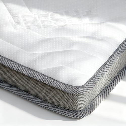 Kaltschaum Topper 120x200 H3 – 11 cm hoch – 7-Zonen Matratzen Topper ergonomisch & atmungsaktiv – Orthopädische Matratzenauflage gegen Rückenschmerzen – LUNEA
