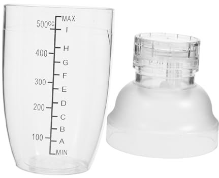 Abaodam Shaker Per Cocktail Trasparente Da Shaker Professionale Per Bevande Con Agitazione Manuale Riutilizzabile e Facile Per Bar e Preparazione