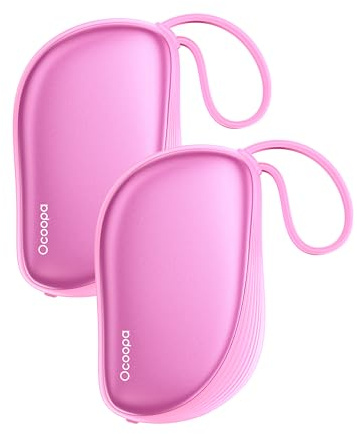 OCOOPA Scaldamani Ricaricabili 2 Pezzi, Design Ispirato A Un Pettine, Portatile Scalda Mani USB Elettrico 4000mAh, Ultrasottile 1,5 cm,Per Guanti e Tasche, Regalo Di Natale Perfetto Per Donna,UT5 Sway