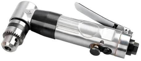 Trapano reversibile ad angolo d'aria a 90 gradi, perforatrice pneumatica compatta con gomito ad angolo retto per spazi ristretti, struttura in lega, uscita di coppia efficiente e controllo