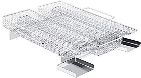 Encham Générateur de Fumée Froide en Acier Inoxydable Fumoir Viande et Poisson avec Brosse Nettoyage Serpentin pour Fumoir pour Grille Barbecue - Carrée