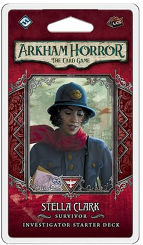 Fantasy Flight Games, Arkham Horror The Card Game: Investigator Starter Deck, Stella Clark Investigator, Card Game, Ages 14+, 1 to 4 Players, 60 to 120 Minutes Playing Time