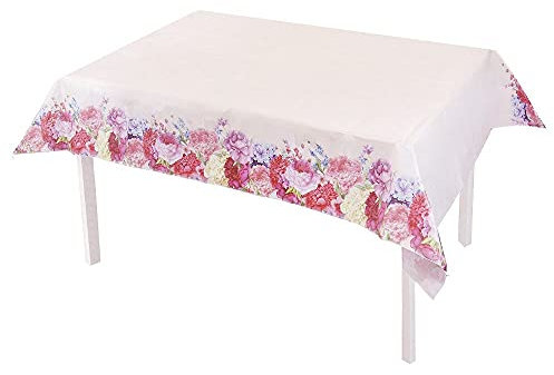 Talking Tables Truly Scrumptious - Mantel de Papel Floral Ideal para Bodas, Baby Shower, té de la Tarde, Fiesta de cumpleaños, Hermoso diseño, 120 x 180 cm, Trulytcover