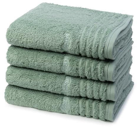 Vossen - 4 teiliges Frottier-Set - Vienna Style Supersoft (4 X Handtuch im Set) - 620 g/m2 - Baumwolle - Frottee - saugstark - weich und flauschig - Soft Green