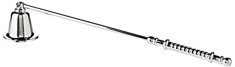 ROYAL QUEEN Spegni Candela con Manico Lavorato cm 26 Stile Inglese Placcato Argento Sheffield