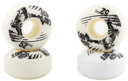 LUCKDANO Skateboardhjul, Longboardhjul Gata Hjul Hårda Hjul 4st 52 Mm X 30 Mm Pu Rullskatshjul för Gata Tricks Cruiser (Vit)