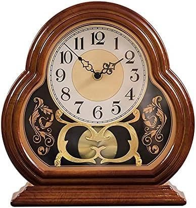 Reloj de mesa vintage – Reloj de mesa silencioso que funciona con pilas para decoración del hogar, oficina, escritorio y chimenea