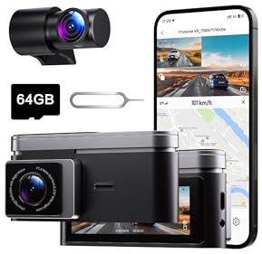 Frvesroe Dashcam Cámara Coche 4.5K+2K Delantera y Trasera, Tarjeta Gratis de 64GB Incluida, Camara Coche con WiFi 6, Visión Nocturna HDR/WDR, Gran Angular 170°, Monitoreo de Estacionamiento 24H (V8)