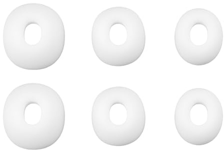 LT Easiyl 3 Pairs Silicone Ear Tips Compatible with Redmi Buds6 Pro 5 Pro White (S/M/L)