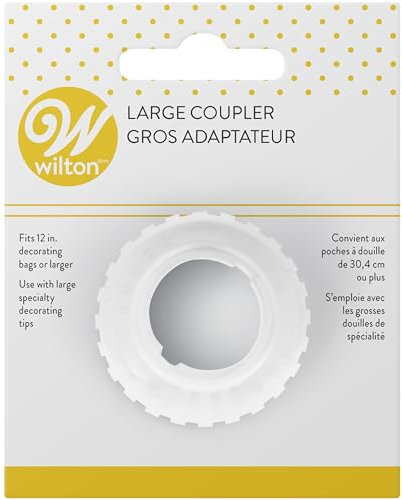 Wilton Adapter Groß Kupplung für Alle die Großen Wilton Spritztüllen und Spritzbeutel Düsen, Kunststoff Kupplung Düse Kuchen Dekorieren - 1 Stück