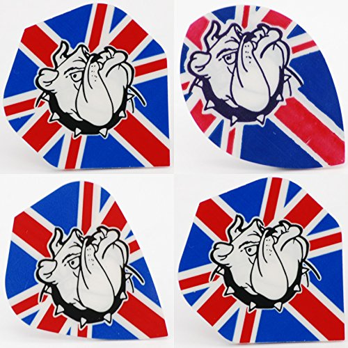 Union Jack/Bulldog Standard, Kite & pear shaped dart flights (Pear shape, 5 sets)
