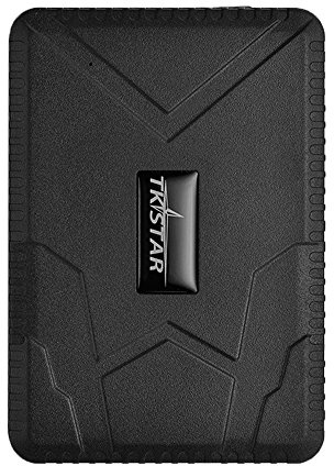 Juneo Tkstar en temps réel Système de suivi GPS Tracker pour véhicules – espion/caché/Secret/Covert – gratuit plate-forme de suivi 4 mois de 10000 mAh veille Waterproof-black Tk915