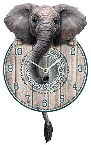 Nemesis Now B3506J7 Trunkin' Tickin' Clock 25cm Grey, MDF