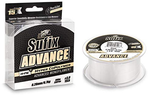 Nylon Sufix Advance Clear 300 m, 0,35 mm, 11,3 kg