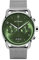 DeTomaso SORPASSO Chronograph Limited Edition Silver Green Herren-Armbanduhr Analog Quarz Mesh Milanese Siber