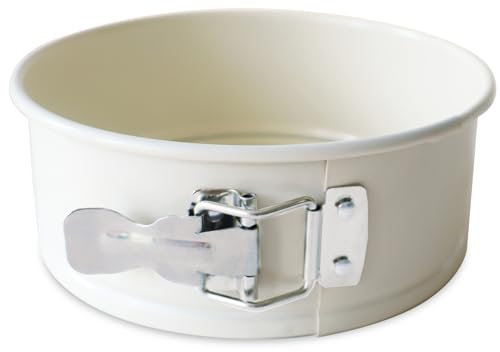 ScrapCooking - Moule à Charnière 18 cm pour Cheesecakes, Gâteaux & Flans - Rond en Métal - Four & Congélateur - Pâtisserie - Beige - 1295