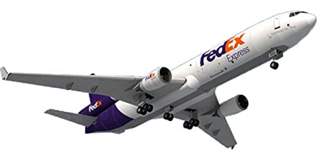 CHICHIYANG Modèle d'avion Fedex MD-11 en papier non assemblé pour Noël ou anniversaire