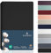 BARBONS Spannbettlaken 140x200cm - Spannbetttuch für Dicke Matratzen bis zu 27 cm 100% Baumwolle Oeko-TEX Zertifiziert Bettlaken Jersey Bettware Bettbezug für Boxspringbett - Schwarz 140 x 200