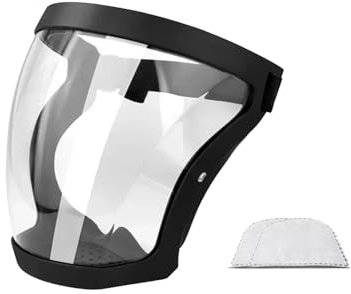 Hogvinnatil Couvre-visage de protection, casque antibuée haute définition, Capot de protection haute définition, Cagoule transparente intégrale avec bouchon de filtre respiratoire pour la fabrication