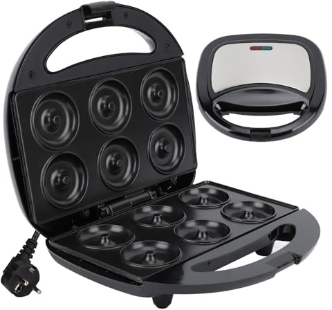 Mini macchina per ciambelle, macchina per fare ciambelle elettrica macchina per biscotti con controllo automatico intelligente della temperatura antiaderente per torte da