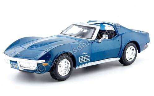 Maisto-Chevrolet Corvette '70 azul 1/24 31202B (31202) , color/modelo surtido