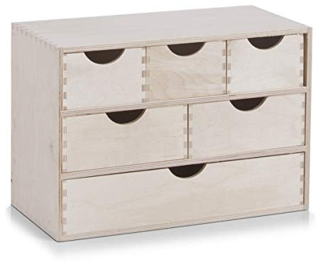 Zeller 13193 Schubladenelement, 6-er, Birke 40 x 20 x 28 cm