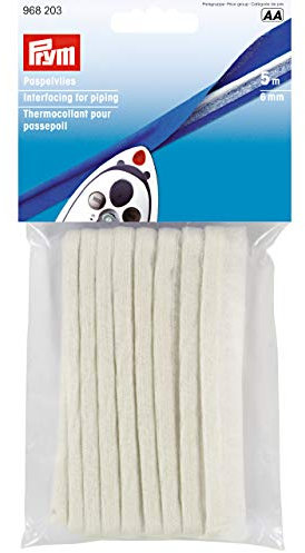 Prym Paspelvlies 6 mm, Polyester, weiß
