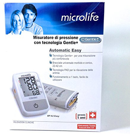 Microlife BP A2 Easy, Misuratore di Pressione Automatico da braccio