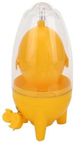 Shaker per Uova, Scrambler per Uova, Estrattore Manuale, Tuorlo D', Miscelatore per Albume con Cuscinetto in Silicone per la Produzione di Uova D'oro(Giallo)