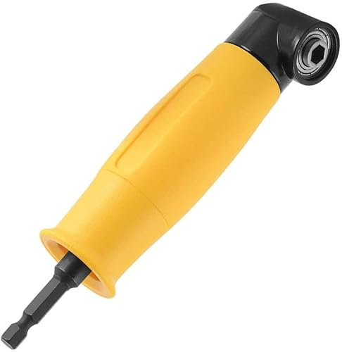 Mesee 90° Degree Right Angle Attachment 1/4 Inch Shank Right Angle Drill Driver Screwdriver Extension Holder Adapter