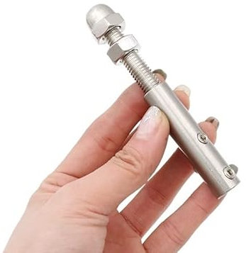 PROPFE Serre-câbles Câble métallique Garde-Corps Câble métallique 1,5/2/3/4/5/6/8 mm Goujon fileté Tension Fin Raccord à Bascule Borne d'ancrage avec vis sans tête hexagonale Boulons Fil