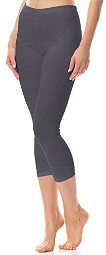 Antie Leggings 3/4 Capri Byxor Dam AN60-101, Navymelange, M