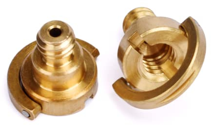 kinokoo Vite di tipo D per montaggio su treppiede per fotocamera/custodia per fotocamera/vite a sgancio rapido - con anello a D design pf (confezione da 2), Rame, viti per fotocamera