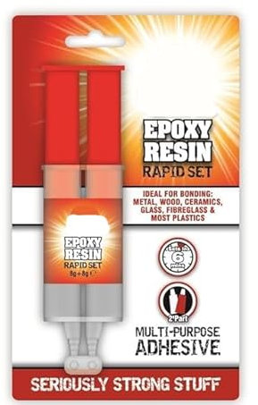 Epoxy resin Rapid set Syringe Fast Setting, High-Strength Adhesive for Metal, Wood, Plastic, Ceramic, and More Waterproof, Heat-Resistant, Clear Finish for Repairs, DIY, and Industrial Use 8g +8g