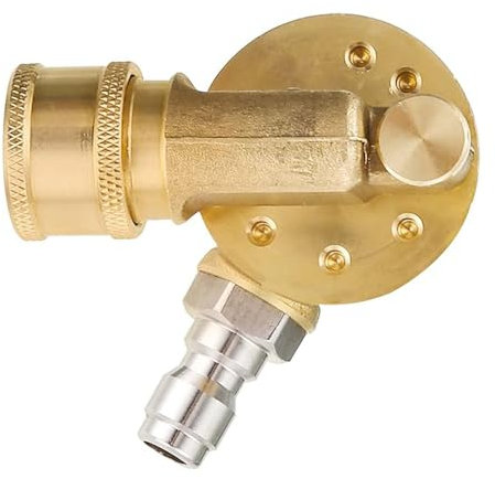 Accoppiatore girevole 3600PSI, attacco pulitore grondaia, connettore ugello idropulitrice rapida da 1/4 di pollice, ugello per macchina di pulizia a pressione con funzione girevole a 360 gradi
