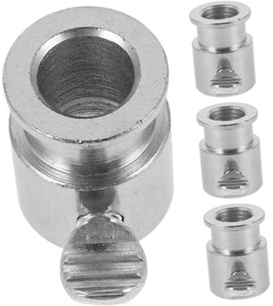 BESTOYARD 4pezzi Fermo per Asta di Grigliatura in Cromato per Utensili per Barbecue Accessori per Girarrosto Parte di Fissaggio per Asta per Spiedo Accessori per Grigliate