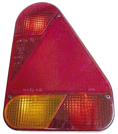 Ajba Feu 5 Fonctions FP 72 Droit - 12V avec Clignotant, Stop, Veilleuse