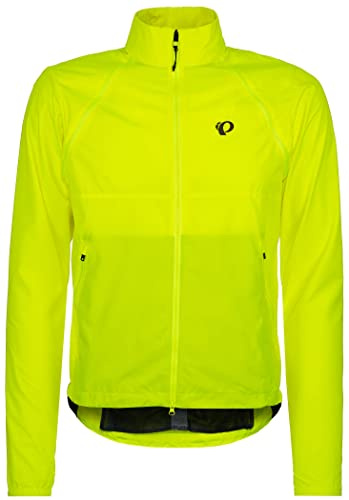 PEARL IZUMI Men's Quest Barrier Convertible Jacket, Full Length Zipper, Lightweight & Breathable, Screaming Yellow, XXX-Large
